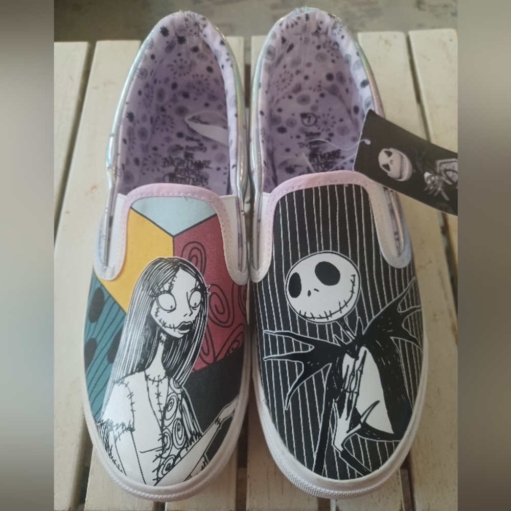 Nightmare Before CHRISTMAS JACK/ SALLY SHOES NWT Size 7